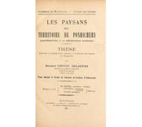 Les Paysans Du Territoire De Pondichéry (ebook)