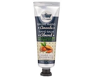 Les Petits Bains Crema de Manos con Aceite de Almendras Orgánico - Crema Reparadora y Nutritiva para Piel Seca y Manos Agrietadas - Cuidado Hidratante de Manos de Origen Francés - Pomada de 50mL