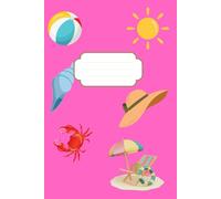 Les Petits Carnets d'Aline : Plage en rose - Format A5 - Broché - Couleur brillant - 100 pages: Idéal comme journal intime, carnet de mots de passe, ... de recettes, carnet de notes, livre d'or