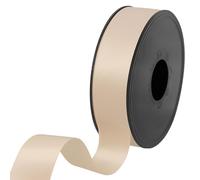 Les Petits Ribbons Cinta de Poliéster - Cinta de Satén de Doble Cara 100% Poliéster para Bodas, Envoltorios de Regalos, Arreglos Florales, Manualidades, Tartas, Lazos, Adornos, 25mm x 25m