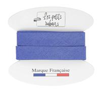 Les Petits Rubans Cinta al bies 100% algodón - 20 mm de ancho, 5 metros de largo - Ribete para costura, tapicería, ropa y mantas - Azul rey