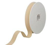 Les Petits Rubans Cinta Al Bies - 30 mm de ancho, plegada 15 mm, rollo de 25 m, 50% algodón, 50% poliéster, cenefa para costura, pancartas, tapicería, muebles, ribetes, ropa, mantas