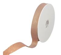 Les Petits Rubans Cinta Al Bies Metálica - 20 mm de ancho, doblada 10 mm, rollo de 20 m, 80% poliéster 20% lurex, ribete para coser, pancartas, telas para tapicería, muebles, ribetes, ropa, mantas