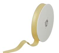 Les Petits Rubans Cinta Al Bies Metálica - 20 mm de ancho, doblada 10 mm, rollo de 20 m, 80% poliéster 20% lurex, ribete para coser, pancartas, telas para tapicería, muebles, ribetes, ropa, mantas