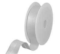 Les Petits Rubans Cinta Al Bies Metálica - 30 mm de ancho, doblada 15 mm, rollo de 20 m, 80% poliéster 20% lurex, ribete para coser, pancartas, telas para tapicería, muebles, ribetes, ropa, mantas