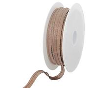Les Petits Rubans Hilo Metálico para Ribete - 10 mm de Ancho, Rollo de 25 m, 80% poliéster 20% Lurex, Ribetes para Coser, pancartas, tapicería, Muebles, Ribetes, Ropa, Mantas