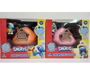 Les Pitufos, Casa Mágica Que se Abre, con 1 Figura de 5,5 cm y Accesorios, Modelos aleatorios, Juguetes para Niños a Partir de 3 Años, PUF20, Azul