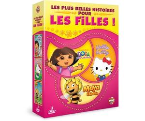 Les plus belles histoires pour les filles - Dora l'exploratrice + Hello Kitty + Maya l'abeille [Francia] [DVD]