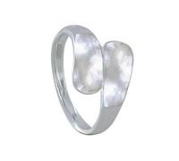 LES POULETTES BIJOUX - Anillo de Plata 925 Tú y Yo Gotas de Nácar - taille 14 (17,36 mm)