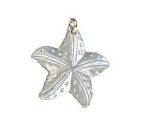 LES POULETTES BIJOUX - Colgante de Estrella de Mar de Nácar Natural de 25 mm para Mujer - Oro