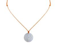LES POULETTES BIJOUX - Collar Eslabones Cruz de San Benito de Nácar - Naranja
