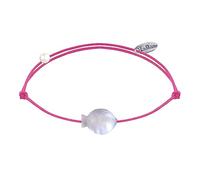 LES POULETTES BIJOUX - Pulsera de Enlace Pequeño Pez en Nácar - Fucsia