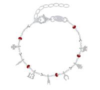 LES POULETTES BIJOUX - Pulsera de Plata 925 Suerte