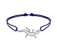 LES POULETTES BIJOUX - Pulsera Enlace de Plata 925 Sargantana - Azul Marino