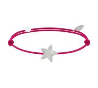 LES POULETTES BIJOUX - Pulsera Enlace Estrella de Plata 925 - Classics - Fucsia