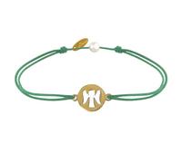 LES POULETTES BIJOUX - Pulsera Enlace Mi Angel Chapado en Oro - Verde