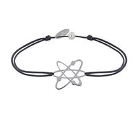 LES POULETTES BIJOUX - Pulsera Mixto de Enlace Medalla de Plata 925 Atomo - Gris