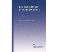 Les principes de droit international