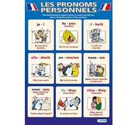 Les Pronoms Personnels | Carteles de aprendizaje de idiomas | Papel laminado brillante de 850 mm x 594 mm (A1) | Gráficos de segundo idioma para el aula | Cuadros educativos por Daydream Education
