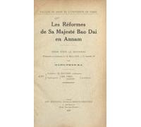 Les Réformes De Sa Majesté Bao Dai En Annam (ebook)