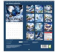 Les rêves enfantins (Calendrier mural carré 2027 30 x 30 cm) Calendrier double avec une page pour vos prises de notes
