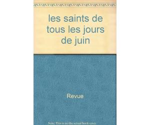 les saints de tous les jours de juin