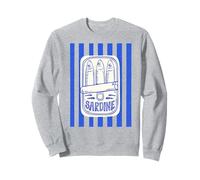 Les sardinas rayas rojas pescador estética costera sardina Sudadera