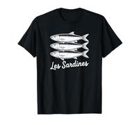 Les Sardines French Bistro Nautical Seafood Art Camiseta