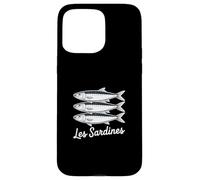 Les Sardines French Bistro Nautical Seafood Art Carcasa para iPhone 15 Pro MAX