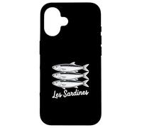 Les Sardines French Bistro Nautical Seafood Art Carcasa para iPhone 16
