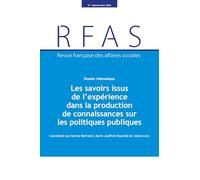 Les savoirs issus de l'expérience dans la production de connaissances sur les politiques publiques