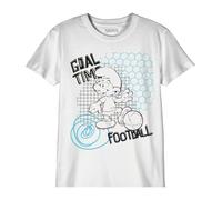 Les Schtroumpfs BOSMURFTS006 T-Shirt, Blanco, 12 Años Niño, Blanco, 12 años