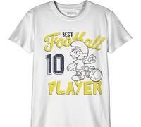 Les Schtroumpfs BOSMURFTS008 T-Shirt, Gris Melange, 12 Años Niño, Gris Melange., 12 años