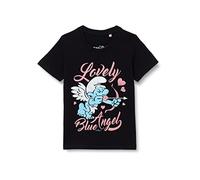 Les Schtroumpfs Bosmurfts023 Camiseta, Negro, 6 Años para Hombre
