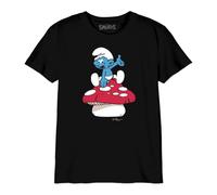 Les Schtroumpfs Bosmurfts026 Camiseta, Negro, 14 años para Niños