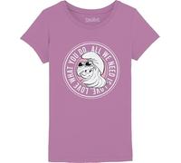 Les Schtroumpfs Gismurfts004 Camiseta, Rosa, 8 Años Niñas