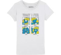 Les Schtroumpfs Gismurfts011 Camiseta, Blanco, 12 Años Niñas