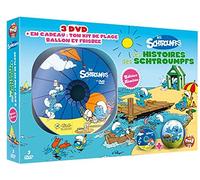 Les Schtroumpfs - Les histoires des Schtroumpfs - Coffret 3 DVD + Kit de plage (ballon et frisbee) [Francia]