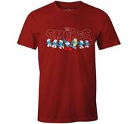 Les Schtroumpfs Mesmurfts011 Camiseta, Rojo, XS para Hombre