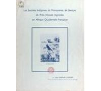 Les Sociétés Indigènes De Prévoyance De Secours De Prêts Agricoles En