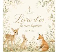 Les souvenirs précieux de mon baptême: Livre d’or élégant pour recueillir les messages, les vœux et les bénédictions de la famille et des invités