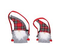 Les-Theresa 2pcs Bolsa de regalos de Navidad Papá Noel, dulces, bocadillos, regalos, bolsas, decoraciones navideñas para el hogar