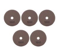 Les-Theresa 5Pcs 4in Diamante Almohadillas de pulido húmedo Kit de disco de esmerilado suave para cerámica de granito de mármol(1500 Mesh)