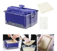 Les-Theresa Kit de prensa de tofu - Prensa de tofu ajustable con 2 tamaños de molde/paño de queso/bolsa,apto para lavavajillas,prensatelas de tofu vegano en 20 minutos,herramienta multifuncional