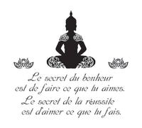 Les Trésors De Lily Cita francesa pegatinas 20 X 70 Cm Negro