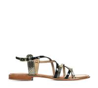 Les Tropéziennes par M. Belarbi C23232 Mujer Sandalias de Punta Descubierta, Negro (Noir/Multi 607), 37 EU
