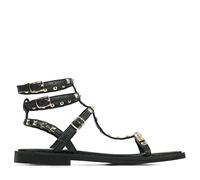 Les Tropeziennes Coralie, Sandalias Planas Mujer, Negro, 38 EU