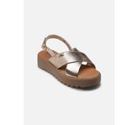 Sandalias de piel con plataforma Dorine Mujer Talla 40. Color Dorado