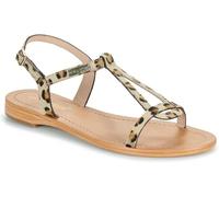 Les Tropéziennes par M. Belarbi Hamata, Zapatos Ciudad Sandalia Mujer, Negro y Dorado, 38 EU