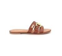 Les Tropéziennes par M. Belarbi Hamia, Zapatos Ciudad Mule y Zueco Mujer, Bronceado, 37 EU 3X-Estrecho
